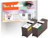 Peach Pack à deux, 2 cartouches d'encre noire avec puce, compatible avec  Lexmark No. 100XLBK*2, 14N1068E, 14N1092