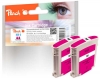 Peach Twin Pack Cartuccia d'inchiostro magenta, compatibile con  HP No. 11 m*2, C4837A*2