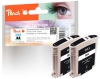 Peach Twin Pack Cartuccia d'inchiostro nero, compatibile con  HP No. 13 bk*2, C4814AE*2