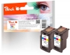 Peach Doppelpack Druckköpfe color kompatibel zu  Canon CL-511C*2, 2972B001