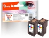Peach Doppelpack Druckköpfe color kompatibel zu  Canon CL-513C*2, 2971B001