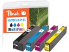 Peach Spar Pack Tintenpatronen kompatibel zu  HP No. 970XL, No. 971XL, CN625A, CN626A, CN627A, CN628A