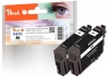 Peach Doppelpack Tintenpatronen schwarz kompatibel zu  Epson No. 502XLBK*2, C13T02W14010*2