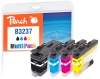 Peach Spar Pack Tintenpatronen kompatibel zu  Brother LC-3237VALP