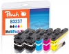 Peach Spar Pack Plus Tintenpatronen, kompatibel zu  Brother LC-3237