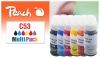 Peach Multi Pack, compatible with  Canon GI-53