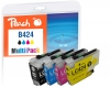 Peach Combi Pack kompatibilní s  Brother LC-424, LC-424VALP
