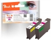 313864 - Peach dvojbalení, 2 inkoustové patrony- purpurové (magenta), s cipem, kompatibilní s No. 100XLM*2, 14N1070E, 14N1094 Lexmark