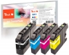 319795 - Peach Multipack avec puce, compatible avec LC-221VALBP Brother